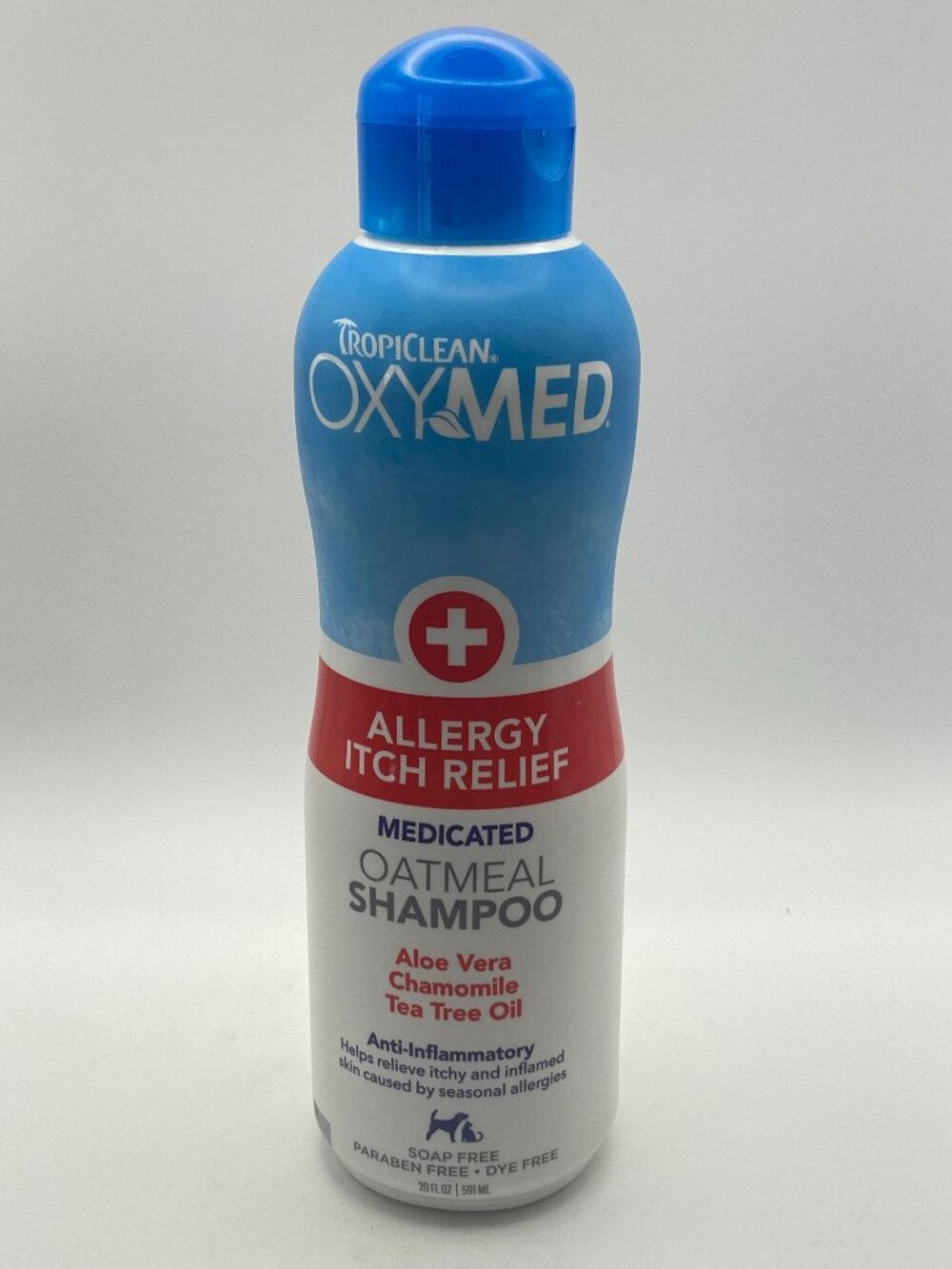 TropiClean OxyMed Medicated Oatmeal Pet Shampoo (20 fl oz / 591 ml) 🐾
